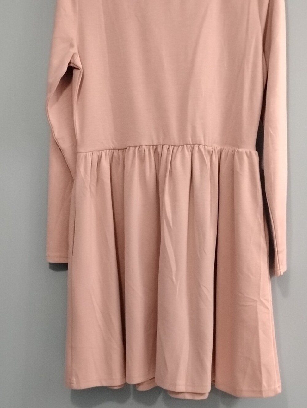 NWT Pretty Garden 🏡 Long Sleeve Women's Dress in Soft Pink Size Medium - Picture 9 of 9